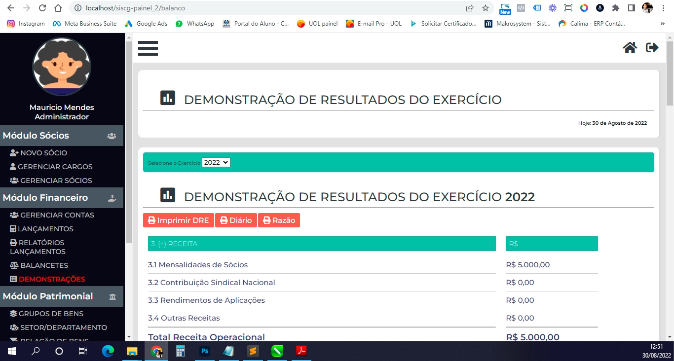 Demonstração de Resultados