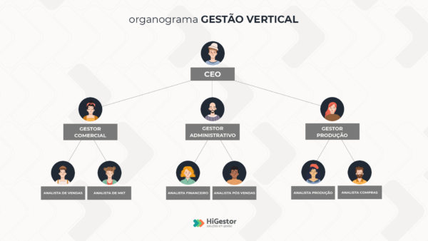 organograma gestão vertical